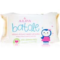 Alpa Alpa Toddler Wet wipes finom nedves törlőkendők gyermekeknek az érzékeny bőrre 72 db