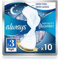 Always Always Infinity Night Size 3 egészségügyi betétek éjszakára 10 db