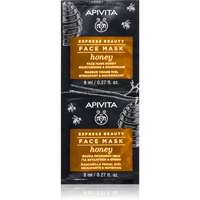 Apivita Apivita Express Beauty Honey hidratáló és tápláló maszk az arcra 2 x 8 ml