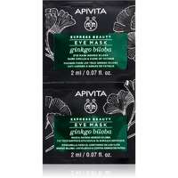 Apivita Apivita Express Beauty Ginkgo Biloba szem maszk a duzzanatokra és a sötét karikákra 2 x 2 ml