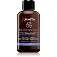 Apivita Apivita Cleansing Foam Face & Eyes tisztító és szemlemosó hab az arcra és a szemekre minden bőrtípusra 75 ml