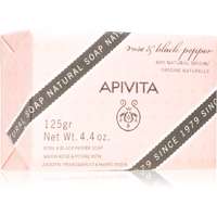 Apivita Apivita Natural Soap Rose & Black Pepper tisztító kemény szappan 125 g