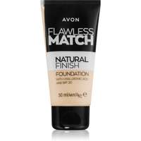 Avon Avon Flawless Match Natural Finish hidratáló alapozó SPF 20 árnyalat 130N Alabaster 30 ml