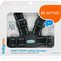 BabyOno BabyOno Be Active Safety Harness First Steps kiegészítő gyermekeknek Black 6 m+ 1 db