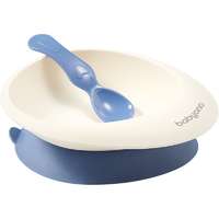 BabyOno BabyOno Be Active Bowl with a Spoon etetőszett Blue 6 m+ 1 db