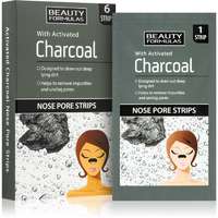 Beauty Formulas Beauty Formulas Charcoal tisztító tapasz az orr eltömődött pórusaira 6 db