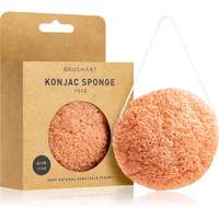 BrushArt BrushArt Home Salon Konjac sponge gyengéd hámlasztó szivacs az arcra Pink Clay 5 g
