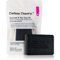 Carbon Theory Carbon Theory Charcoal & Tea Tree Oil tisztító kemény szappan az arcbőr megnyugtatására 100 g