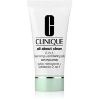 Clinique Clinique All About Clean 2-in-1 Cleansing + Exfoliating Jelly hámlasztó tisztító gél 150 ml