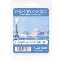Country Candle Country Candle Christmas Time In The City illatos viasz aromalámpába 64 g