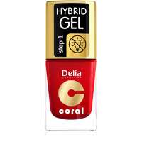 Delia Cosmetics Delia Cosmetics Coral Nail Enamel Hybrid Gel géles körömlakk árnyalat 01 11 ml