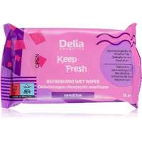 Delia Cosmetics Delia Cosmetics Keep Fresh Sensitive frissítő nedves törlőkendők 15 db