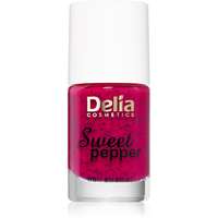 Delia Cosmetics Delia Cosmetics Sweet Pepper Black Particles körömlakk árnyalat 05 Raspberry 11 ml