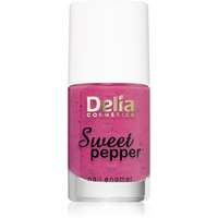 Delia Cosmetics Delia Cosmetics Sweet Pepper Black Particles körömlakk árnyalat 08 Berry 11 ml