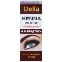 Delia Cosmetics Delia Cosmetics Henna szemöldökfesték árnyalat 4.0 Brown 2 g + 2 ml