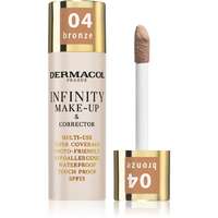 Dermacol Dermacol Infinity Magas fedésű alapozó SPF 15 árnyalat 04 Bronze 20 g