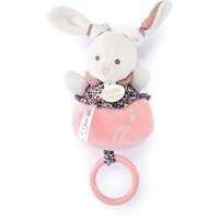 Doudou Doudou Gift Set Soft Toy with Music Box plüss játék dallammal Pink Rabbit 1 db