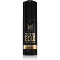 Dripping Gold Dripping Gold Luxury Tanning Mousse Dark önbarnító hab a napbarnított bőr kiemelésére 150 ml