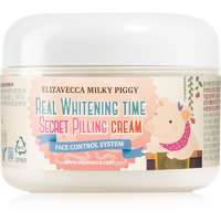 Elizavecca Elizavecca Milky Piggy Real Whitening Time Secret Pilling Cream hidratáló-puhító krém peeling hatással 100 ml