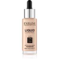 Eveline Cosmetics Eveline Cosmetics Liquid Control folyékony make-up pipettával árnyalat 030 Sand Beige 32 ml