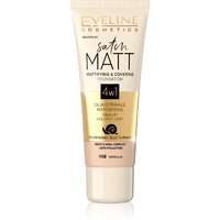 Eveline Cosmetics Eveline Cosmetics Satin Matt mattító alapozó csigakivonattal árnyalat 102 Vanilla 30 ml