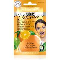 Eveline Cosmetics Eveline Cosmetics Look Delicious Orange & Lime hidratáló és világosító maszk peeling hatással 10 ml