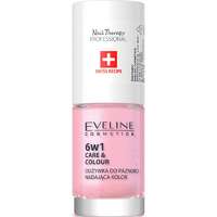 Eveline Cosmetics Eveline Cosmetics Nail Therapy Care & Colour körömkondicionáló 6 in 1 árnyalat Shimmer Pink 5 ml