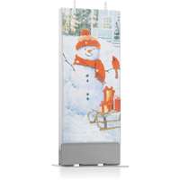 Flatyz Flatyz Holiday Snowman with Red Bird gyertya 6x15 cm