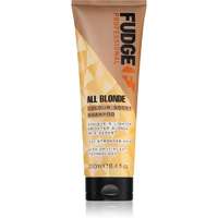 Fudge Fudge All Blonde Colour Boost Shampoo revitalizáló sampon a fakó haj ragyogásáért szőke hajra 250 ml