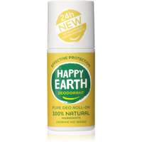 Happy Earth Happy Earth 100% Natural Deodorant Roll-On Jasmine Ho Wood golyós dezodor 75 ml