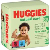 Huggies Huggies Natural Care tisztító törlőkendő 3x56 db