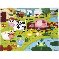 Janod Janod Tactile Puzzle kirakó Farm Animals 2 y+ 20 db