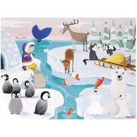 Janod Janod Tactile Puzzle kirakó Life On The Ice 2 y+ 20 db