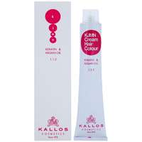 Kallos Kallos KJMN Cream Hair Colour Keratin & Argan Oil hajfesték keratinnal és argán olajjal árnyalat 1.10 Blue Black 100 ml