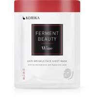 KORIKA KORIKA FermentBeauty Anti-wrinkle Face Sheet Mask with Fermented Wine and Hyaluronic Acid ráncok elleni gézmaszk fermentált szőlővel és hialuronsavval 20 g