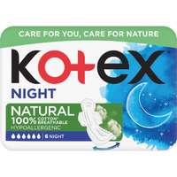 Kotex Kotex Natural Night egészségügyi betétek 6 db