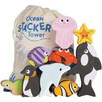 Le Toy Van Le Toy Van Ocean Stacker Tower toronyépítő játék 9 db