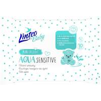 Linteo Linteo Baby Aqua Sensitive finom nedves törlőkendők gyermekeknek 10 db