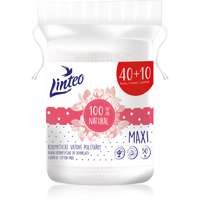 Linteo Linteo Natural Cotton Pads sminklemosó vattakorong Maxi 40 + 10ks 50 db