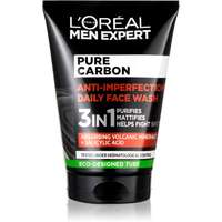 L’Oréal Paris L’Oréal Paris Men Expert Pure Carbon tisztító gél 3 in 1 a bőr tökéletlenségei ellen 100
