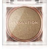 Makeup Revolution Makeup Revolution Beam Bright kompakt púderes élénkítő arcra árnyalat Golden Gal 2,45 g