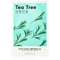 Missha Missha Airy Fit Tea Tree arcmaszk tisztító és frissítő hatással az érzékeny arcbőrre 19 g