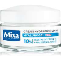 MIXA MIXA Hyalurogel Rich hialuonsavval gazdagított intenzív hidratáló krém száraz bőrre 50 ml