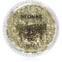 NeoNail NEONAIL Effect Chrome Flakes csillogó por körmökre árnyalat No. 2 0,5 g