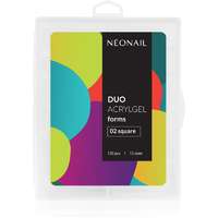 NeoNail NEONAIL Duo Acrylgel Forms sablonok körmökre típus 02 Square 120 db