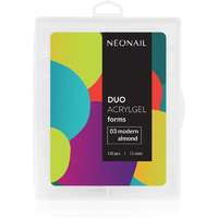 NeoNail NEONAIL Duo Acrylgel Forms sablonok körmökre típus 03 Modern Almond 120 db