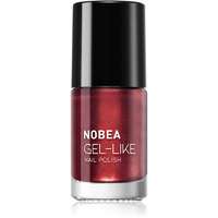 NOBEA NOBEA Metal Gel-like Nail Polish körömlakk géles hatással árnyalat Polish Ruby 6 ml