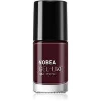NOBEA NOBEA Day-to-Day Gel-like Nail Polish körömlakk géles hatással árnyalat Almost black #N18 6 ml