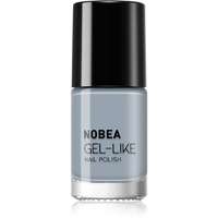 NOBEA NOBEA Day-to-Day Gel-like Nail Polish körömlakk géles hatással árnyalat Cloudy grey #N10 6 ml