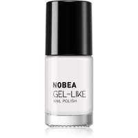 NOBEA NOBEA Day-to-Day Gel-like Nail Polish körömlakk géles hatással árnyalat Snow white #N57 6 ml